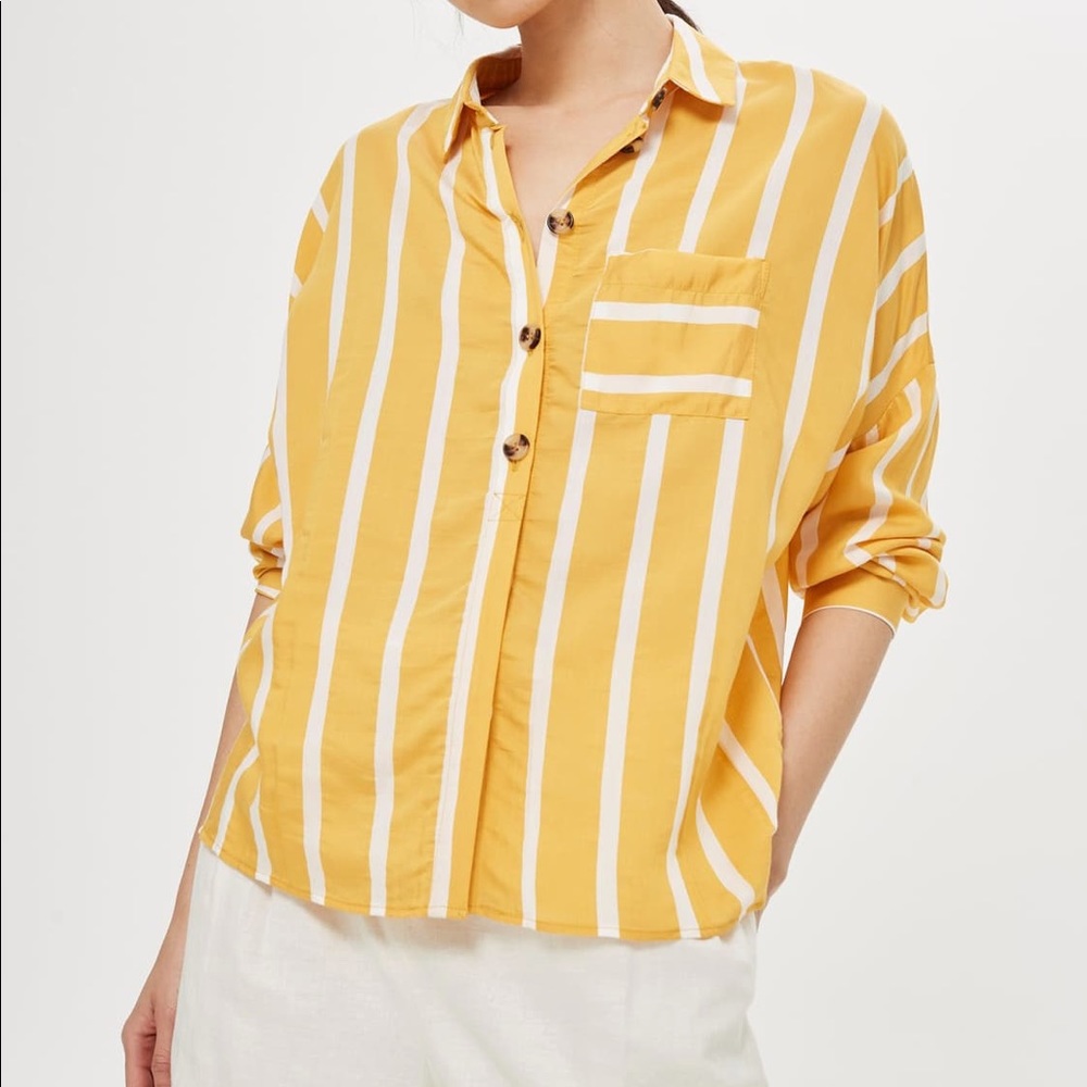 SOLD Top Shop Yellow Blouse Size 4